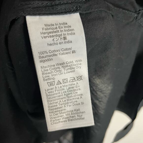 J Crew Tie Front Cotton Viole Button Up 3/4 Sleeve Beach Shirt US Womens S New - Picture 5 of 5